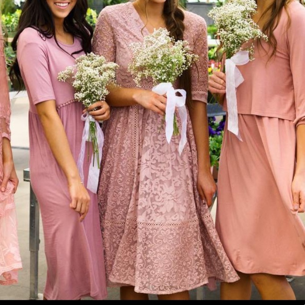 Light Pink Floral Dress
